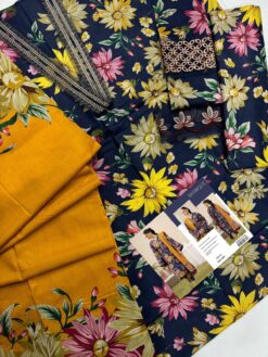 Baroque 3pc digital printed in lawn stuff | Baroque summer lawn collections 2025 | baroque by libas e khas store eid ul adha summer sale 2025