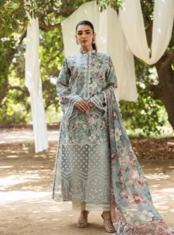 Zainab Chottani 3pcs Unstitched Embroidered Summer Lawn Suit | Zainab Chottani lawn Dupatta | Zainab Chottani unstitched 3 piece premium embroidered lawn suit 2024