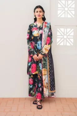 Baroque Digital Printed winter sale 2024 | Baroque unstitched 3 piece premium Digital Printed linen suit 2024 | baroque winter linen sale 2024 | baroque winter 2025