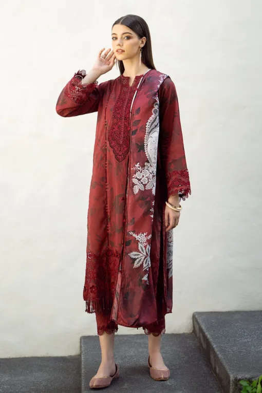 Baroque Digital Printed winter sale 2024 | Baroque unstitched 3 piece premium Digital Printed linen suit 2024 | baroque winter linen sale 2024 | baroque winter 2025