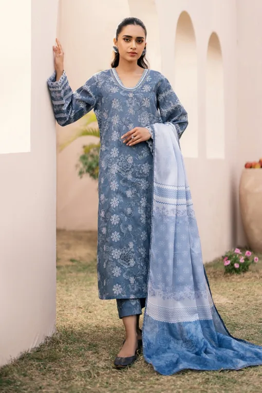 Baroque Digital Printed winter sale 2024 | Baroque unstitched 3 piece premium Digital Printed linen suit 2024 | baroque winter linen sale 2024 | baroque winter 2025