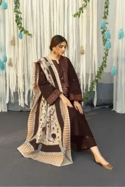 Aisling premium embroidered winter dhanak collections 2024 | Aisling Dhanak 2024