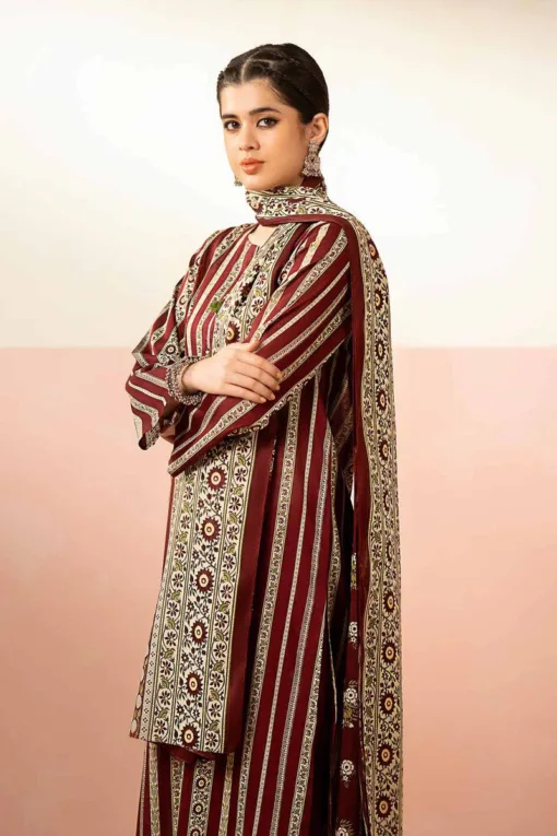 NIshat 3pc digital printed in Karandi stuff | NIshat winter Karandi 2024