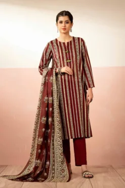 NIshat 3pc digital printed in Karandi stuff | NIshat winter Karandi 2024