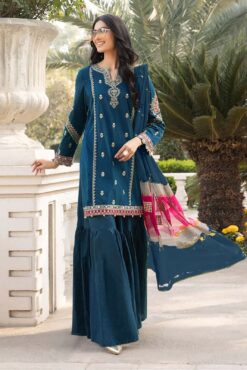 MariaB embroidered winter sale 2024 | Baroque unstitched 3 piece premium embroidered dhanak suit 2024 | MariaB winter dhanak sale 2024 | MariaB winter 2025