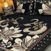 4pc-Velvet-Jacquard-king-size-bedsheet