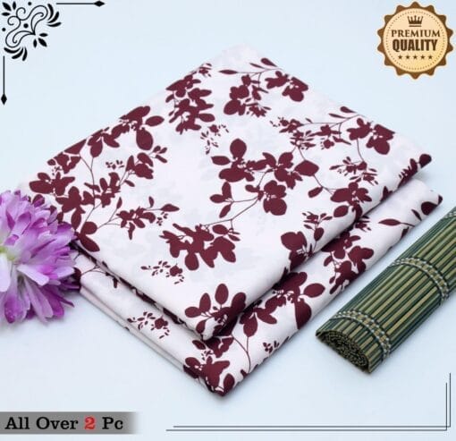 Libas e Khas Floral Prints Micro Polo Cotton 2024 | 2Pcs Digital Printed Winter Dress LKPC-43