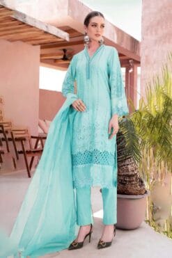 mariab summer embroidered lawn dresses 2025 | mariab organza dupatta collections