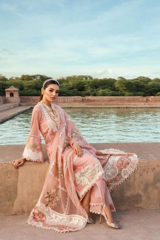 Crimson Chifli Lawn with embroidered organza dupatta | 3Pcs Chicken Kari Embroidered Summer Lawn Collection 2025