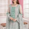 Elaaf Bridal Organza dress with organza embroidered dupatta | elaaf party wears dresses 2025 sale