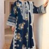 Crimson Lawn with embroidered chiffon dupatta | 3Pcs Chicken Kari Embroidered Summer Lawn Collection 2025