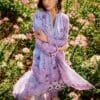 Image Print Lawn embroidered summer dress with printed chiffon dupatta, 3Pcs Premium Embroidered Summer Collection 2025
