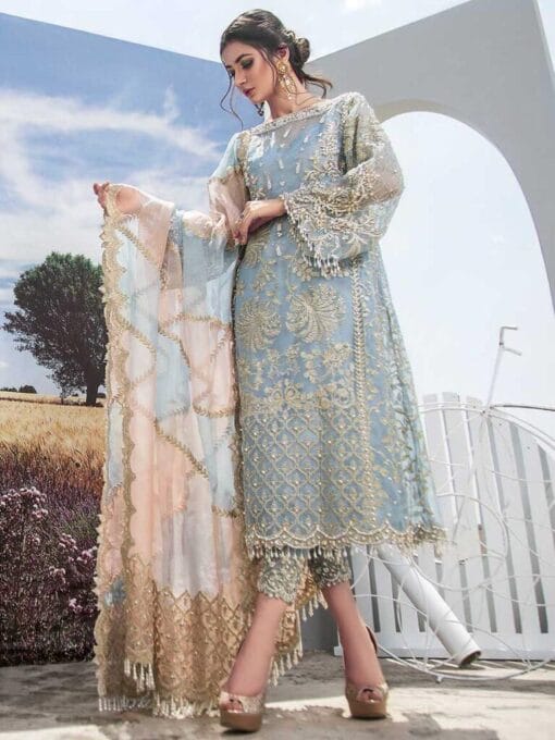 Agha Noor Premium Embroidered Summer Collection 2025 AG-1030 - Image 6
