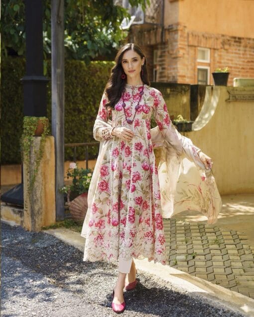 Iznik Lawn IZ-115| 3Pcs Premium Embroidered Summer Eid Collection 2025 - Image 5
