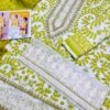 mariab chicken kari embroidered 3 piece in lawn stuff with printed chiffon dupatta | mariab summer lawn collections 2025