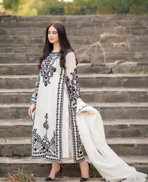 Agha Noor Premium Embroidered Summer Collection 2025 | libas e khas store eid ul adha summer sale 2025