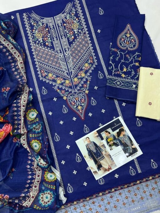 Zara Shahjahan Lawn ZS-2138| Unstitched 3 Pieces Digital Printed Summer Lawn Collections 2025