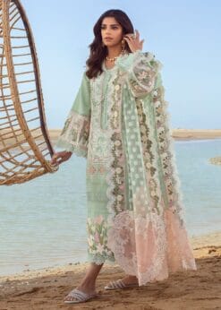 Chrimson by Libas e khas CL-114 | 3Pcs Organza Embroidered Luxury Eid Collection 2025