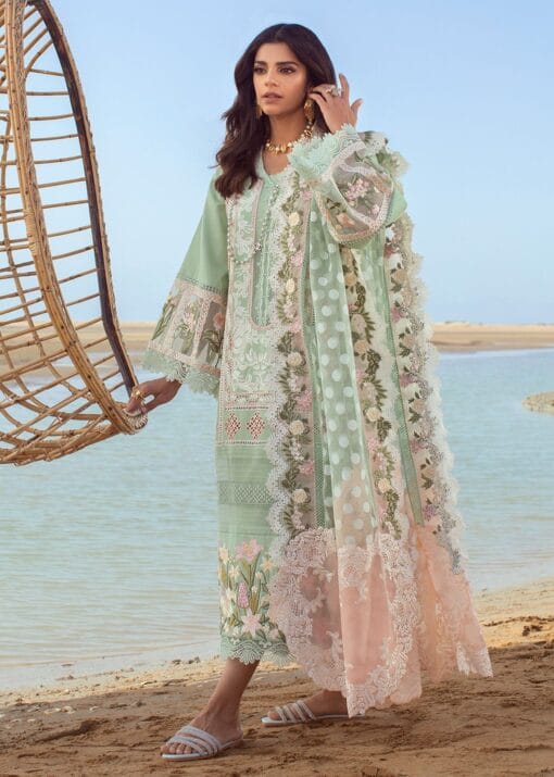 Chrimson by Libas e khas CL-114 | 3Pcs Organza Embroidered Luxury Eid Collection 2025