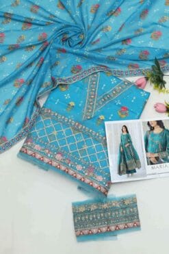 MariaB Luxury Lawn MB-1133| 3Pcs Embroidered Summer Lawn Wedding Eid Collection 2025