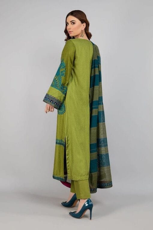 mariab embroidered 3 piece in lawn stuff with chiffon diamond dupatta | mariab summer lawn collections 2025