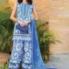 mariab premium embroidered 3 piece in lawn stuff with printed chiffon dupatta | mariab summer lawn collections 2025