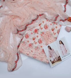 Baroque Lawn BQ-155 | 3PC Premium Embroidery Digital Printed Lawn Unstitched Summer Suit 2025