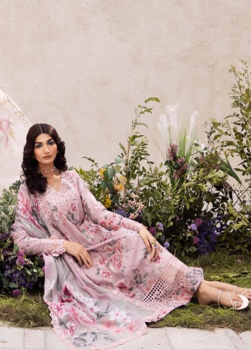 Iznik Lawn IZ-112A | 3Pcs Premium Embroidered Summer Eid Collection 2025 - Image 4