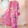 mariab premium embroidered 3 piece in lawn stuff with printed chiffon dupatta | mariab summer lawn collections 2025