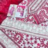 mariab premium embroidered 3 piece in lawn stuff with printed chiffon dupatta | mariab summer lawn collections 2025