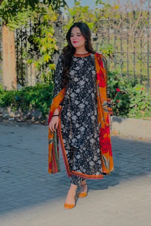 Bin Saeed summer collections 2025 | 3Pcs Digital Printed Summer Lawn Collection 2025