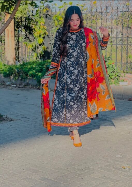 Bin Saeed summer collections 2025 | 3Pcs Digital Printed Summer Lawn Collection 2025