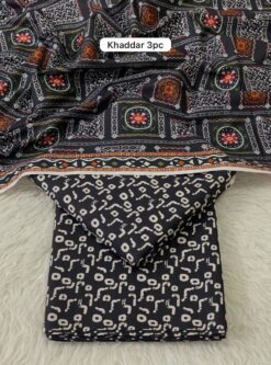 Bin Saeed by libas e khas khaddar 2025 | 3Pcs printed khaddar winter Collection 2025