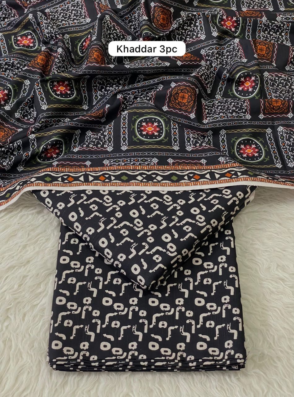 Bin Saeed Khaddar BS-229 | 3 Piece Digital Printed Winter Khaddar Collection 2025 4 Bin Saeed by libas e khas khaddar 2025 | 3Pcs printed khaddar winter Collection 2025