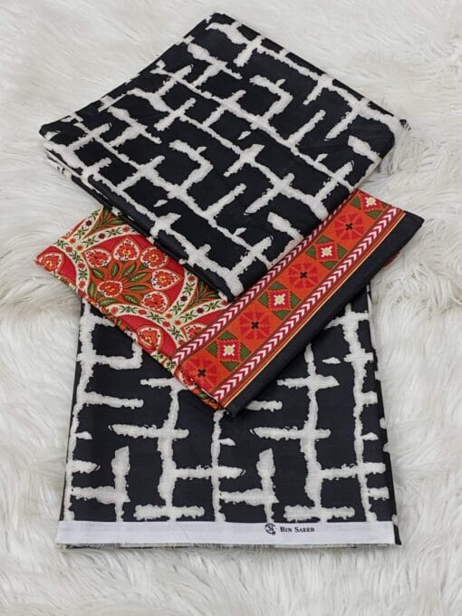 Bin Saeed summer collections 2025 | 3Pcs Digital Printed Summer Lawn Collection 2025