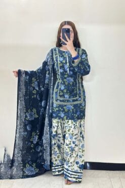 Bin Saeed by libas e khas Lawn | 3Pcs Embroidered Summer Collection 2025