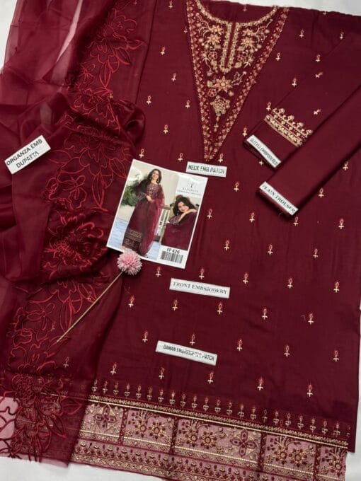 Rangreza embroidered summer lawn 2025 | Rangreza summer sale 2025