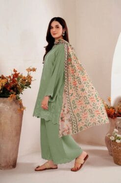 Garnet embroidered chicken kari summer lawn suit 2025