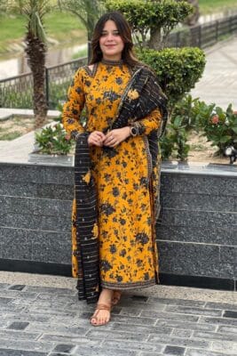 Bin Saeed by libas e khas Lawn | 3Pcs Embroidered Summer Collection 2025