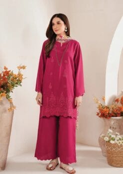 Garnet embroidered chicken kari summer lawn suit 2025