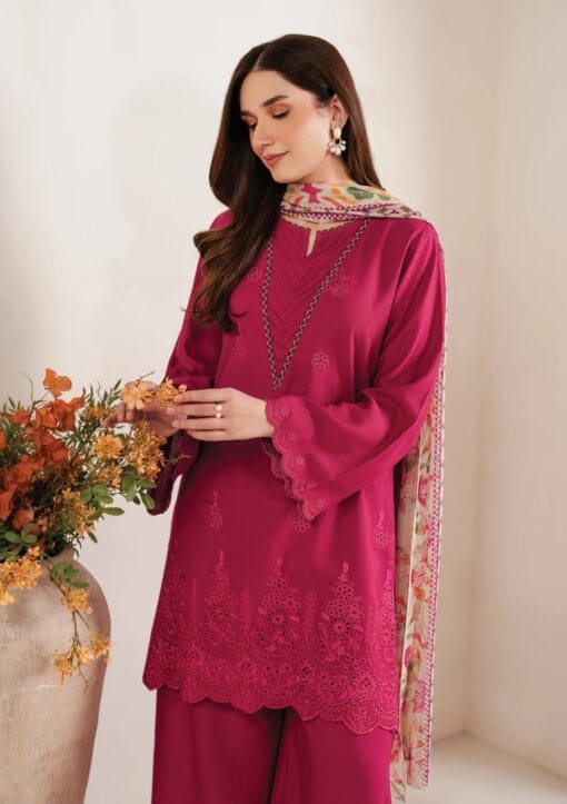 Garnet embroidered chicken kari summer lawn suit 2025
