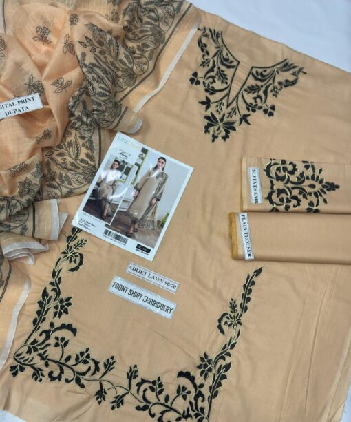 LimeLight embroidered summer collections with digital printed voil lawn dupatta 2025