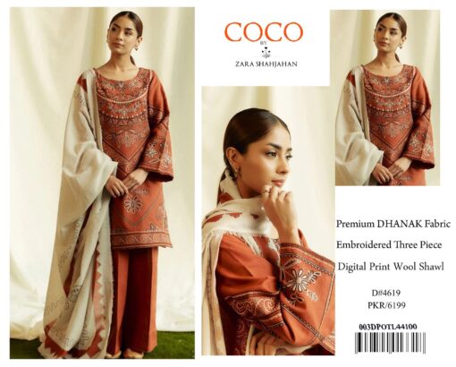 zara shahjahan winter embroidered dhanak dresses 2025