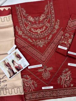 zara shahjahan winter embroidered dhanak dresses 2025