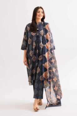 zeen summer collections 2025 | 3Pcs Digital Printed Summer Lawn Collection 2025