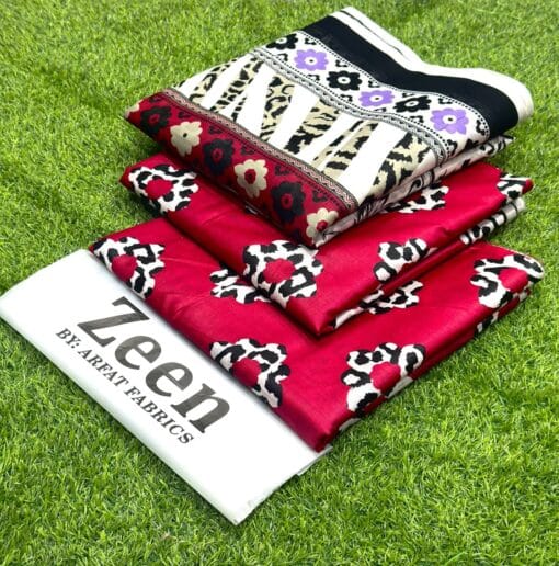 zeen summer collections 2025 | 3Pcs Digital Printed Summer Lawn Collection 2025