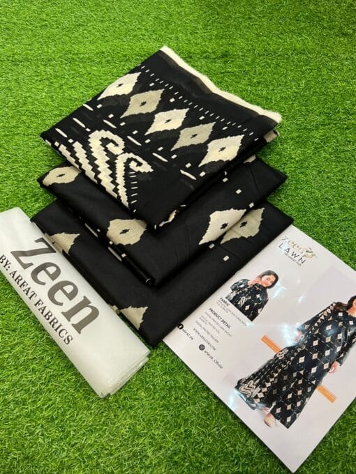 zeen summer collections 2025 | 3Pcs Digital Printed Summer Lawn Collection 2025