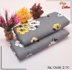 Micro Polo cotton 2 piece digital printed 2025 for summer