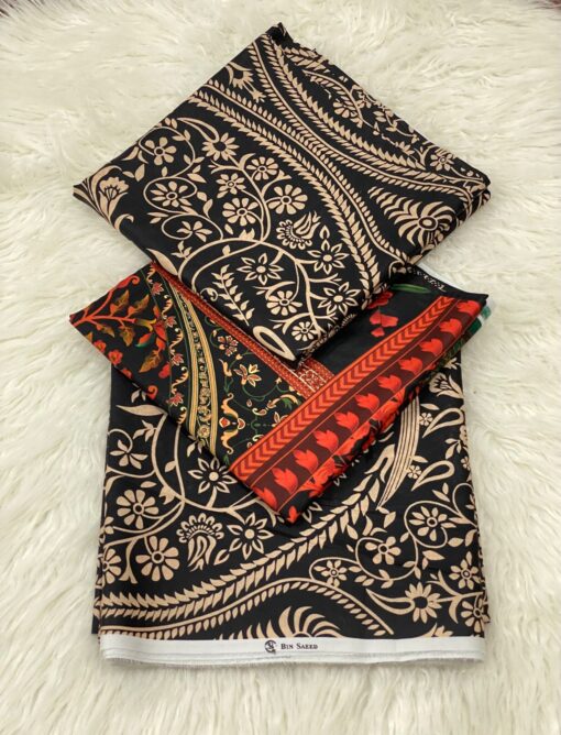 Bin Saeed summer collections 2025 | 3Pcs Digital Printed Summer Lawn Collection 2025 | bin-saeed-summer-sale-2025 digital printed 3 piece