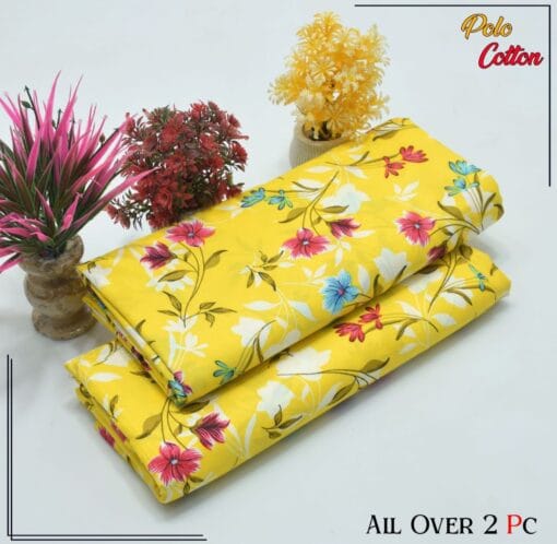 Libas e Khas Floral Prints Micro Polo Cotton 2025 | 2Pcs Digital Printed Summer Dress LKPC-00168
